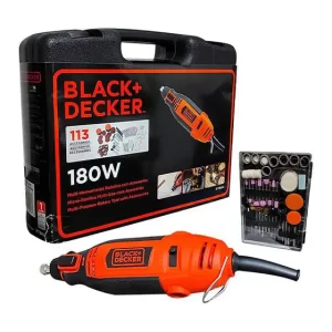 MICRO-RETÍFICA MULTIUSO COM ACESSÓRIOS BLACK DECKER 180W 110V