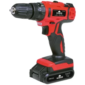 FURADEIRA E PARAFUSADEIRA BIVOLT WORKER À BATERIA 12 V