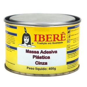 MASSA ADESIVA PLÁSTICA CINZA 400G IBERÊ